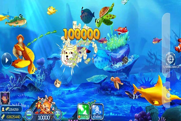 Giao diện chơi game bắn cá rồng hay, chuyên nghiệp